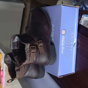 Easy Works Brown Ankle Boots
